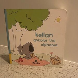 Kiwico Kellan Gobbles the Alphabet Board Book